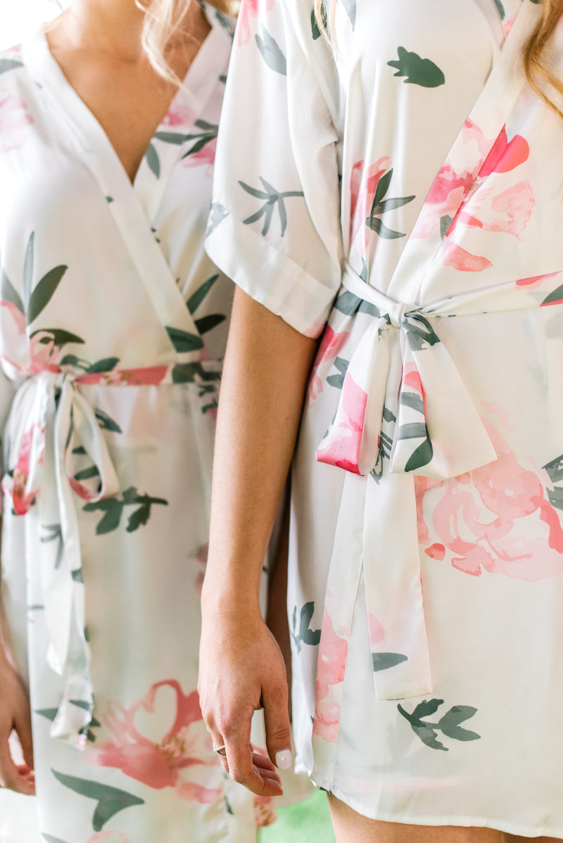 Wink and Wave Peony Robes by Catalfo
