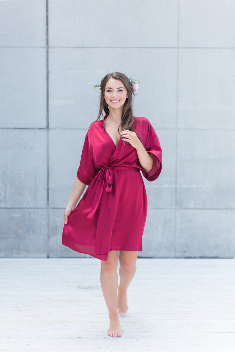Luxe Robe, Burgundy (By Catalfo)